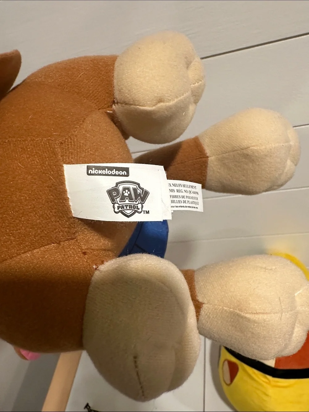 Paw Patrol Plush Chase & Rubble Set - Blue, Yellow, Brown